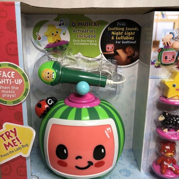 CoComelon Tiny Tunes Music Melon Toy with 6 Musical Activators & Microphone NEW - Picture 13 of 16